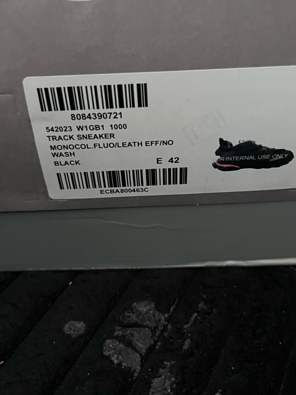Balenciaga Black track Runner Sneakers